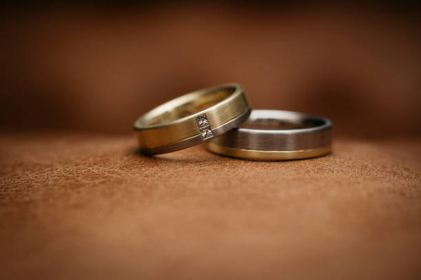 istock Golden wedding rings 1222929899