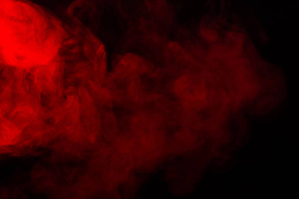 istock Red steam on a black background. 1222933327