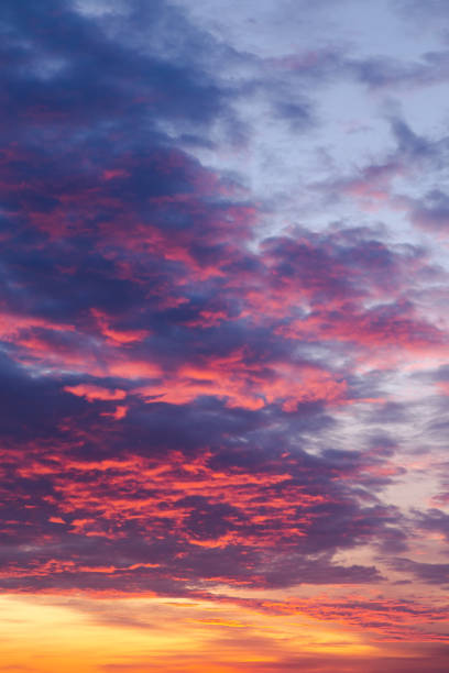 istock Colorful sunset sky and clouds, vertical photo 1222934773