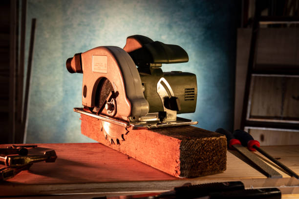 istock Circular saw for wood 1222935608