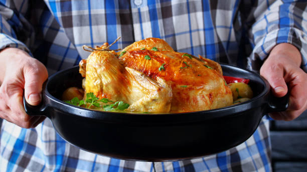 istock pot roasted coconut chicken with baby potato 1222938660