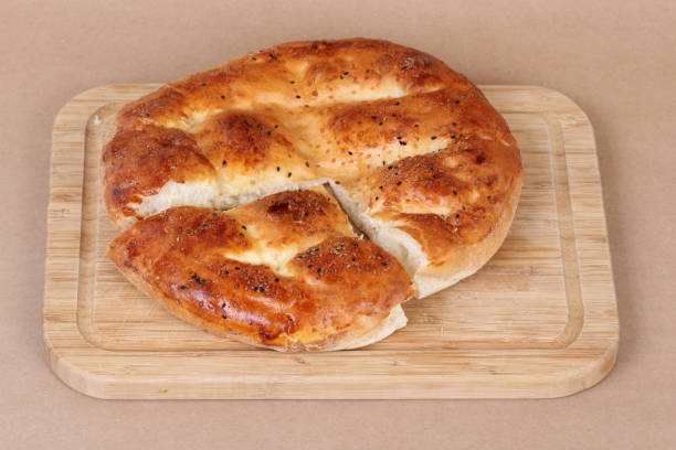 istock Ramadan Pita (Ramazan Pidesi) Traditional Turkish bread for holy month Ramadan. 1222940664