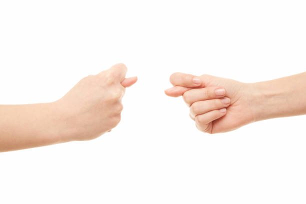 istock Two women arms, hand gesture 1222940997