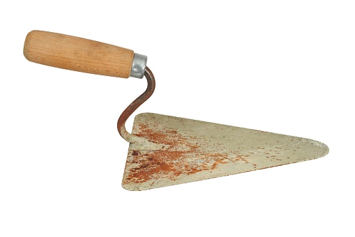 Bricklayer's trowel isolated on white background