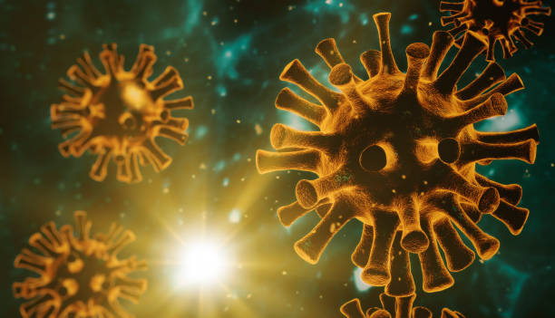 istock Abstract Coronavirus COVID-19 or virus backgrounds 1222941288