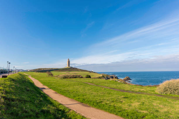 istock Coast of Hercules Tower (La coruna, Spain). 1222942238