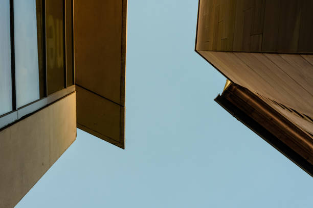 istock Modern building on a background with the blue sky 1222943468