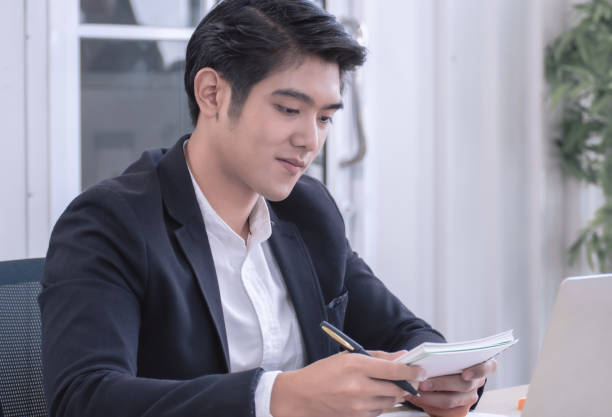 istock Business man is working in the office 1222944308