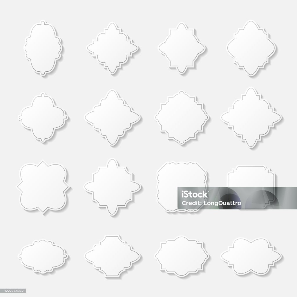 Abstract Frame Patterns Abstract Frames Set Background Stock Illustration - Download Image Now ...