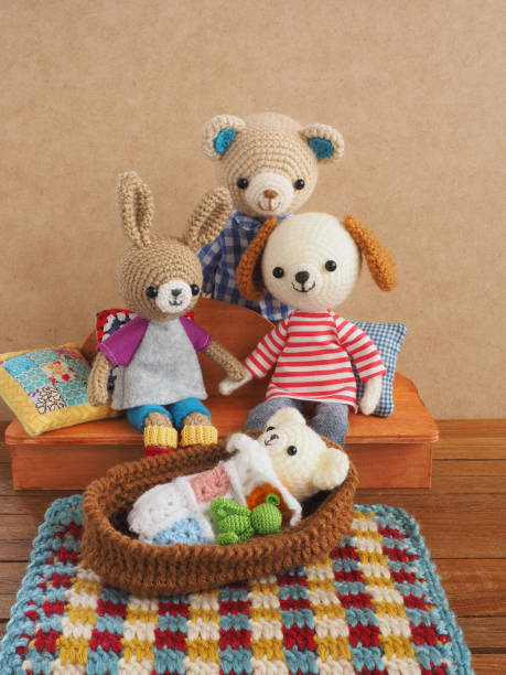 istock Small and cute animal amigurumi 1222947167