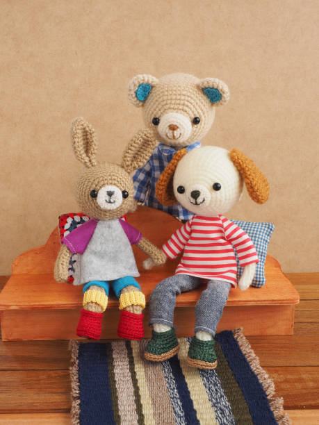istock Small and cute animal amigurumi 1222947246