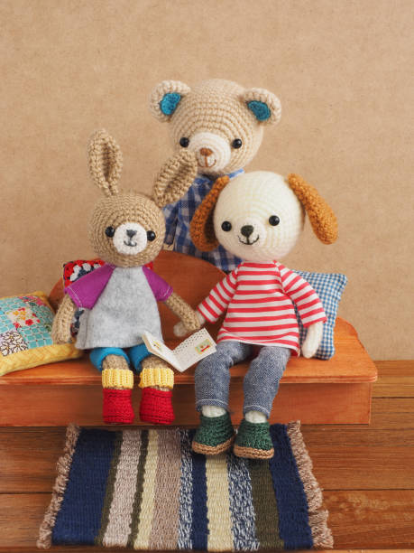 istock Small and cute animal amigurumi 1222947464