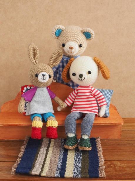 istock Small and cute animal amigurumi 1222947605