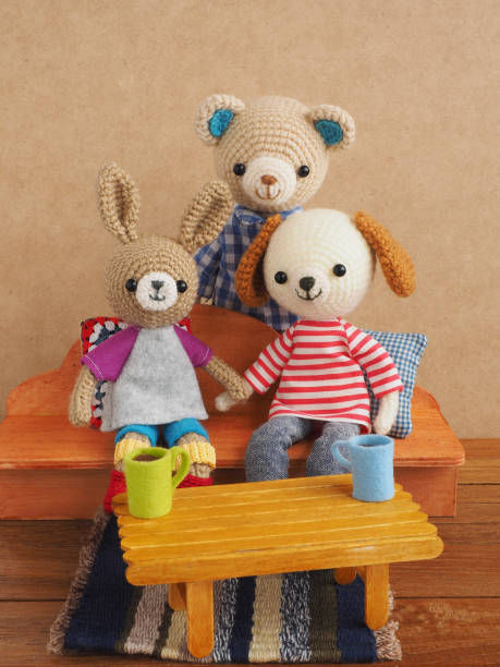 istock Small and cute animal amigurumi 1222947959