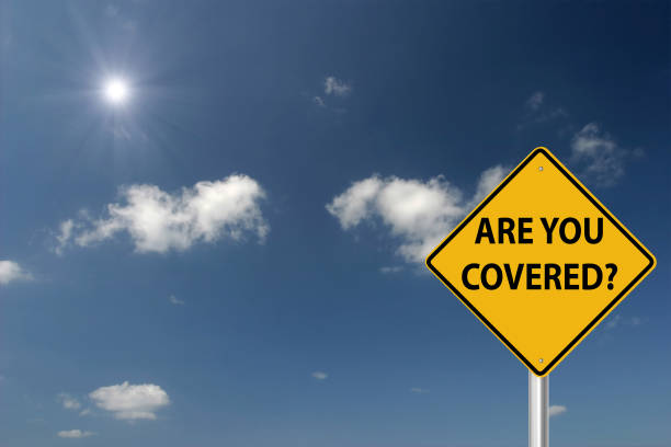 istock Are you covered risk insurance warning sign 1222948960