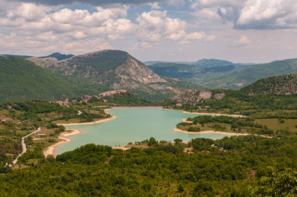 istock Castel San Vincenzo, Isernia, Molise. The lake. 1222950836
