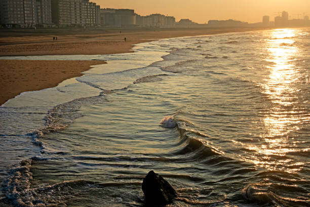 istock Sunset Ostende belgium 1222951989