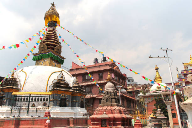 istock Old traditional buddhist stupa in Kathmandu 1222952746