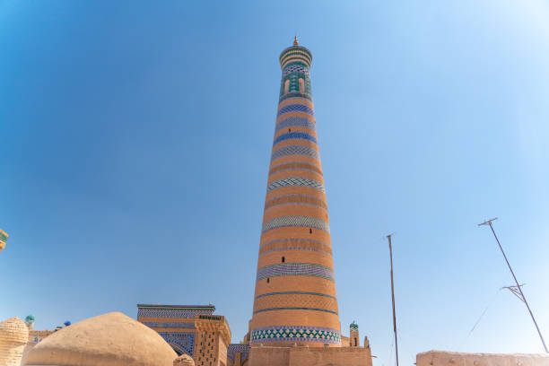 istock Khiva/Uzbekistan:08.20.2019-The view o famous bazaar street in Khiva 1222955738