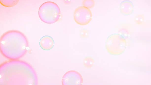 istock beautiful color pink bubbles background 1222956637