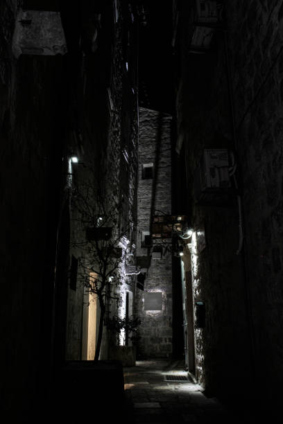 istock Kotor town by night 1222957479