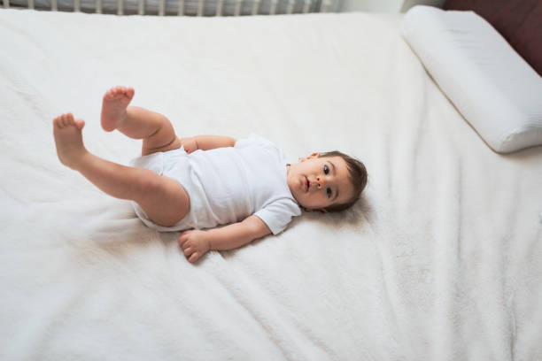 istock Playful happy baby girl 1222960121
