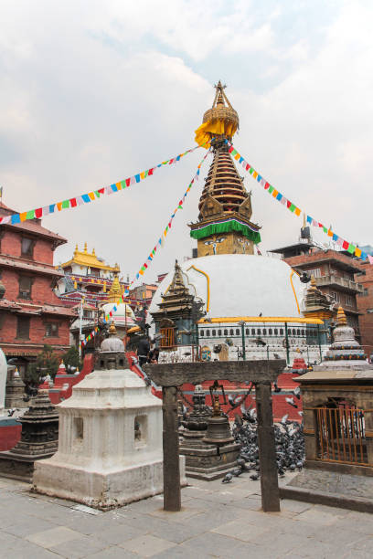istock Old traditional buddhist stupa in Kathmandu 1222961738