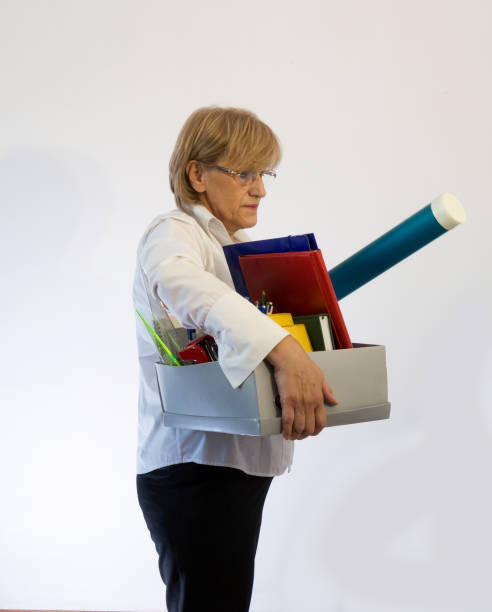 istock Senior businesswoman leaving work 1222962916