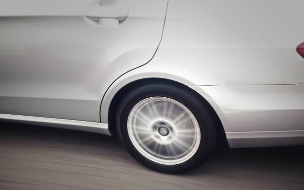 istock side view of a car wheel 1222963026