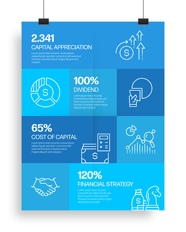 Economy and Finance Concept Infographic Template, Elements and Icons. Simple Vector Infographic Design