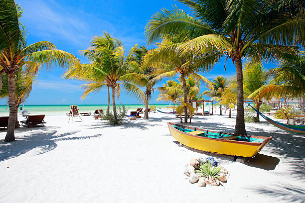 Perfect tropical beach stock photo