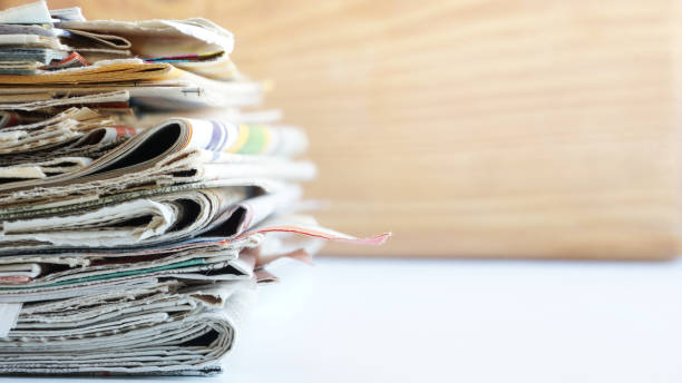 istock Stack of Newspapers with Headlines and Articles 1222970060