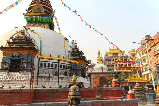 istock Old traditional buddhist stupa in Kathmandu 1222970243