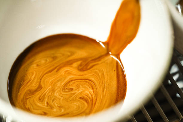Intense coffee, coffee from the machine at home