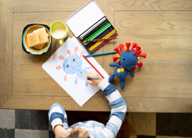 Cotonavirus toy and drawing