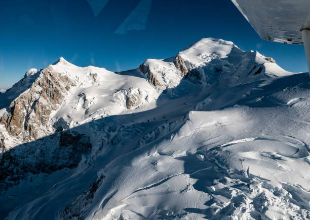 istock Flying over the Alps in winter 1222984214