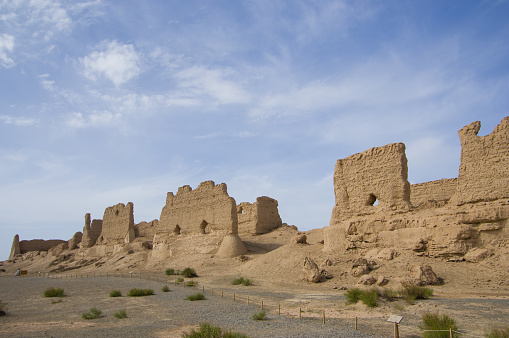 Ruins of Armory located west of Dunhuang