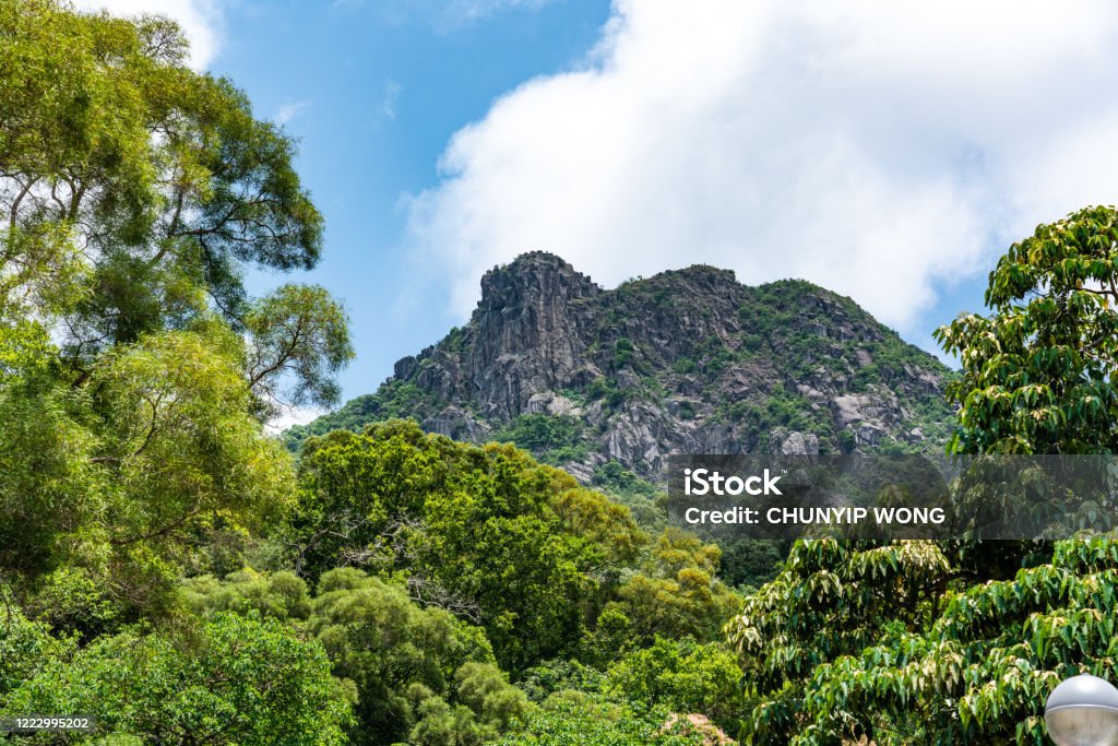 Lion Rock, landmark landscape of Hong Kong Lion Rock - Hong Kong Stock Photo