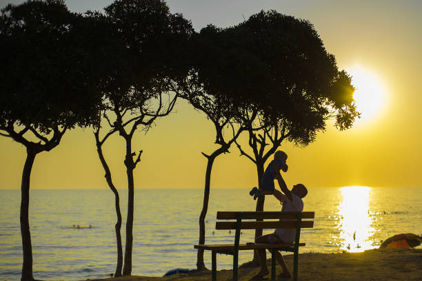 istock Father and son at the vacations 1222995777