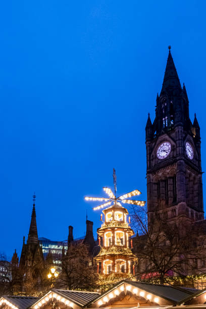 istock Manchester, Christmas Market in Albert Square (England, UK) 1222996767