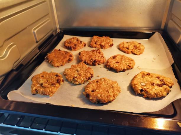 istock Baking Homemade Chocolate Chip Oat Cookie 1222996853