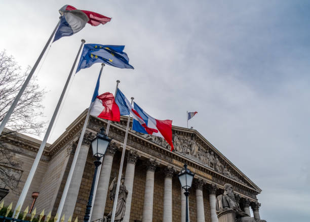 The french national assembly in Paris stock photo