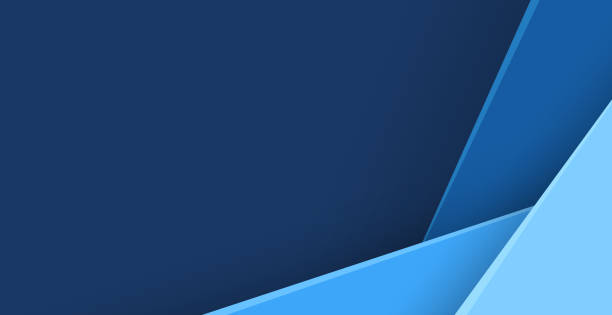 istock Paper layer blue abstract background. Use for banner, cover, poster, wallpaper, design with space for text. 1223000540