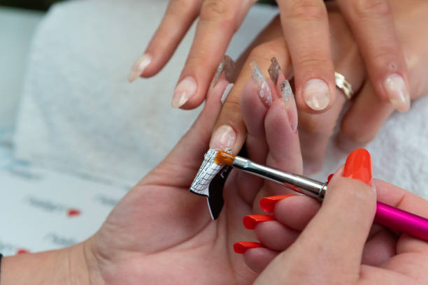 istock Nail artist working on manicure 1223000713