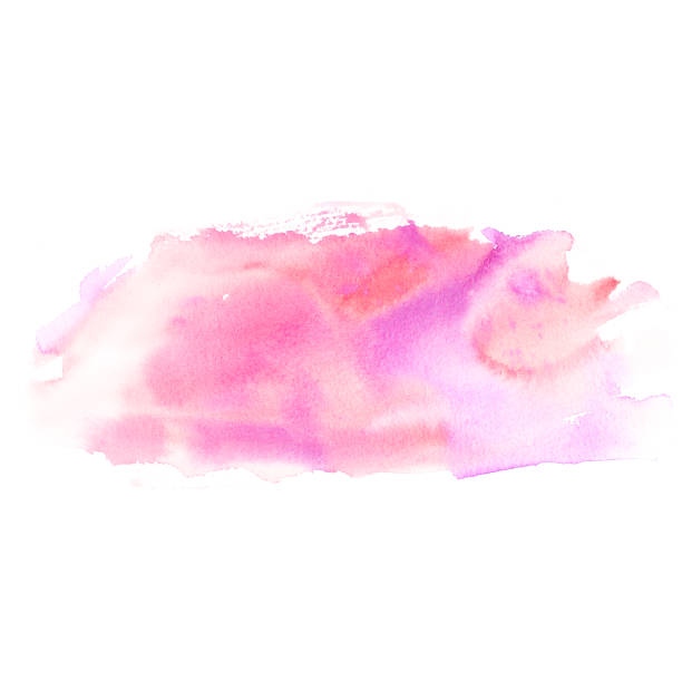 istock Hand drawn watercolor wash in pale tender pink 1223001756