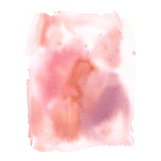 istock Hand drawn watercolor wash in pale tender pink 1223001861