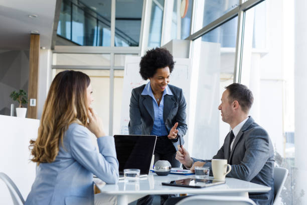 istock Business team collaborating in modern office 1223002144