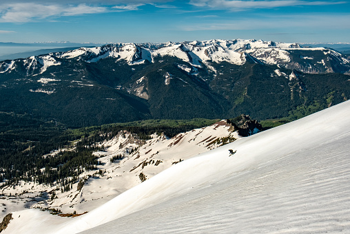Ski touring and mountaineering on the late snows of Colorado's wild mountains