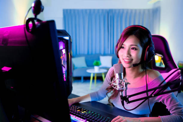 istock cybersport gamer have live stream 1223003990