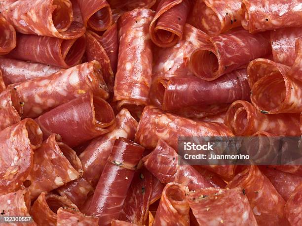 Italiano Carnes Frias Plano Aproximado - Fotografias de stock e mais imagens de Salame - Salame, Pepperoni, Primeiro plano